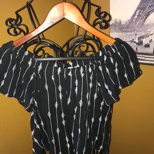 Off the shoulder crop top